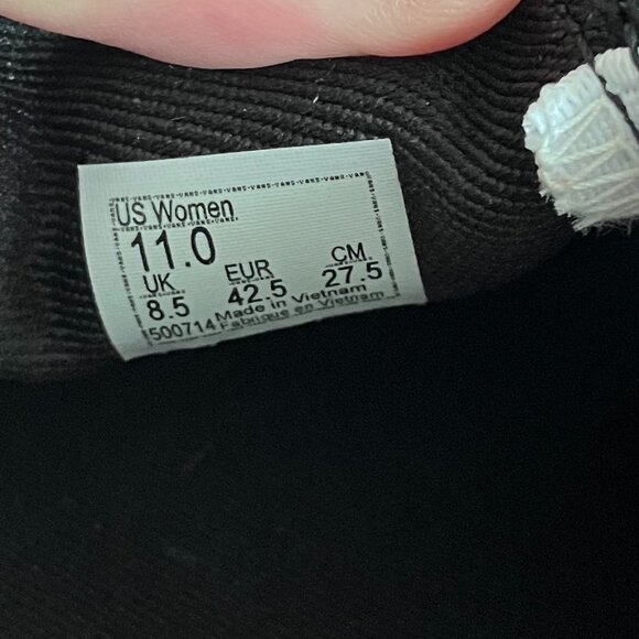 VANS Authentic Iridiscent Checkerboard Women's Size 11 Black Multicolor Shoes - Picture 5 of 8